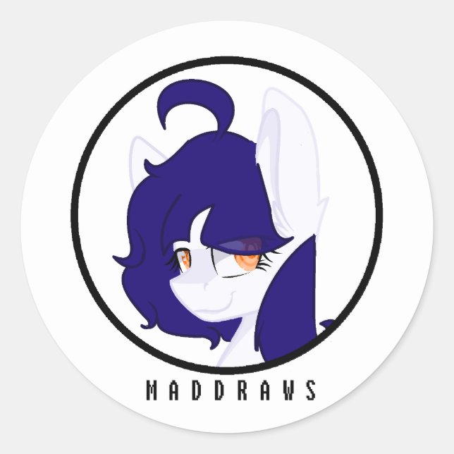 Rond Sticker MadDraws 2 (Devant)