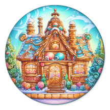 Sticker Maison en pain d'épice de Noël