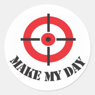 Rond Sticker 'Make My Day'