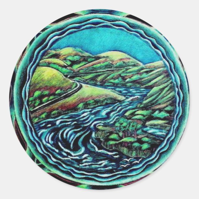 Rond Sticker Mandala (Devant)