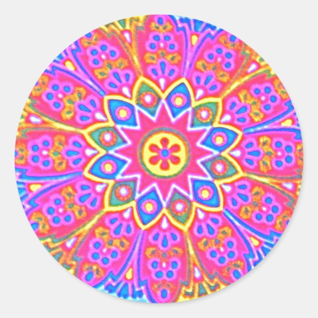 Rond Sticker MANDALA (Devant)