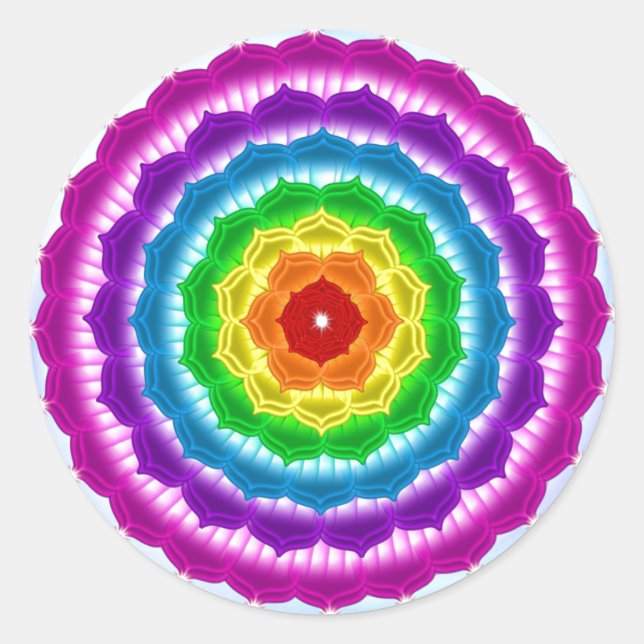Rond Sticker mandala Chakra (Devant)
