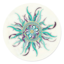 Sticker Mandala Ribbon Dharma