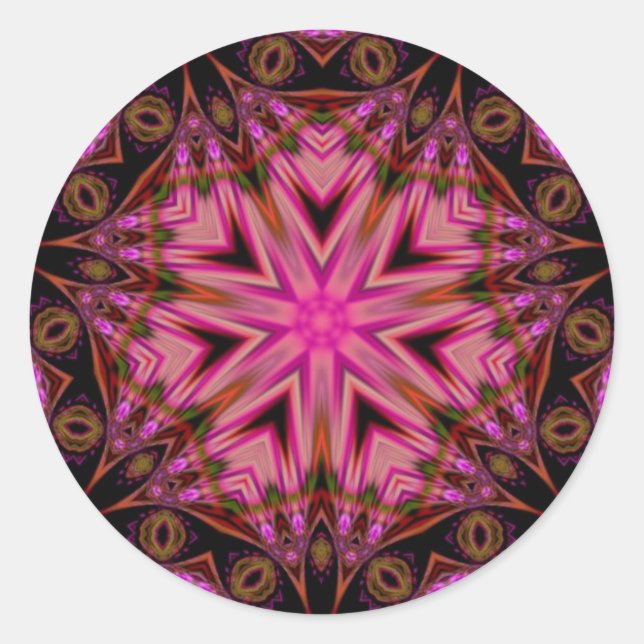 Rond Sticker Mandala Sacred Circles #001 (Devant)