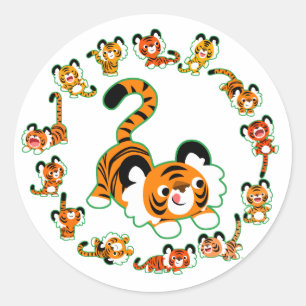 Rond Sticker Mandala (vert)