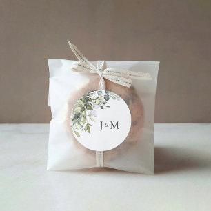 Rond Sticker Mariage Classic Round Vert