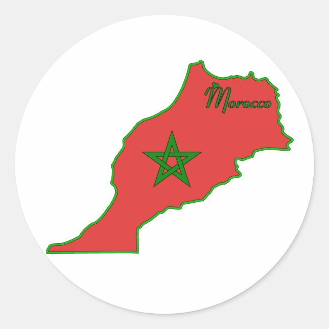 Rond Sticker marocain (Devant)