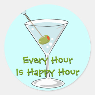 Rond Sticker Martini