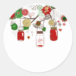 Rond Sticker Mason Jar