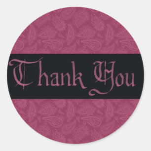 Rond Sticker Masquerade Merci