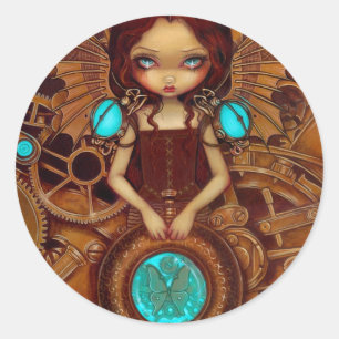 Rond Sticker "Mechanical Angel I"