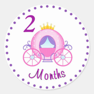Rond Sticker mensuel pour bébé personnalisé