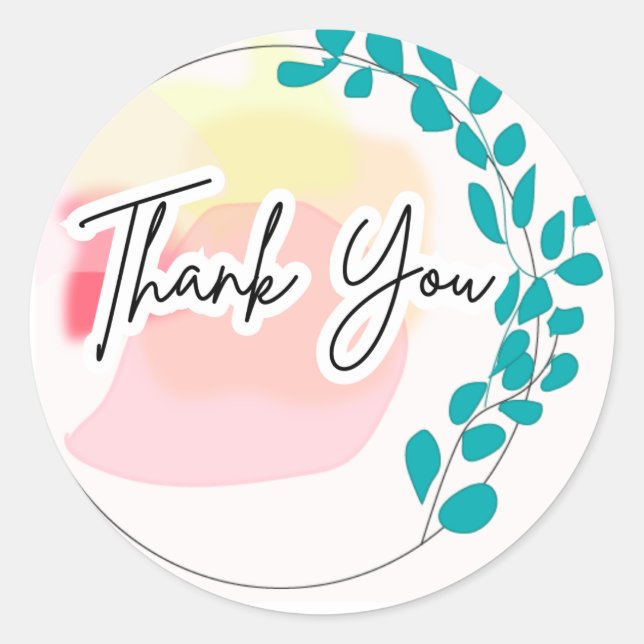 Rond Sticker Merci (Devant)