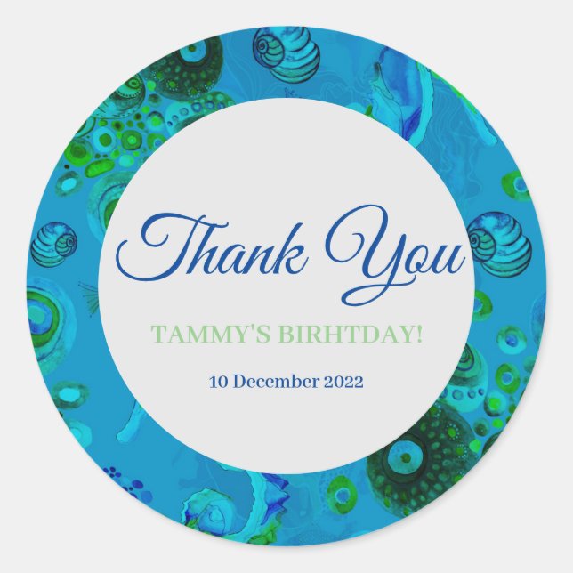 Rond Sticker Merci (Devant)