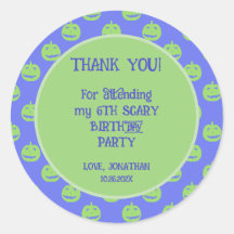 Sticker Merci d'anniversaire pour enfants mignons