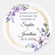Sticker Merci de mariage élégant