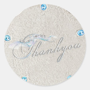 Rond Sticker Merci Dollar Sable Starfish
