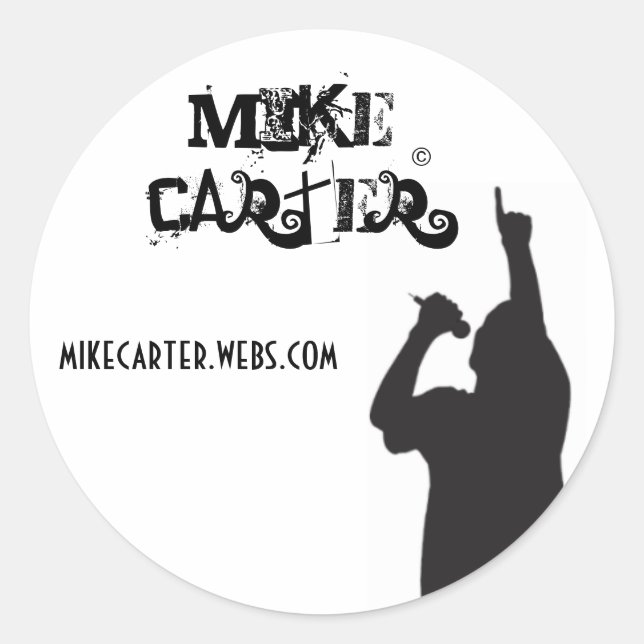 Rond sticker Mike Carter (Devant)