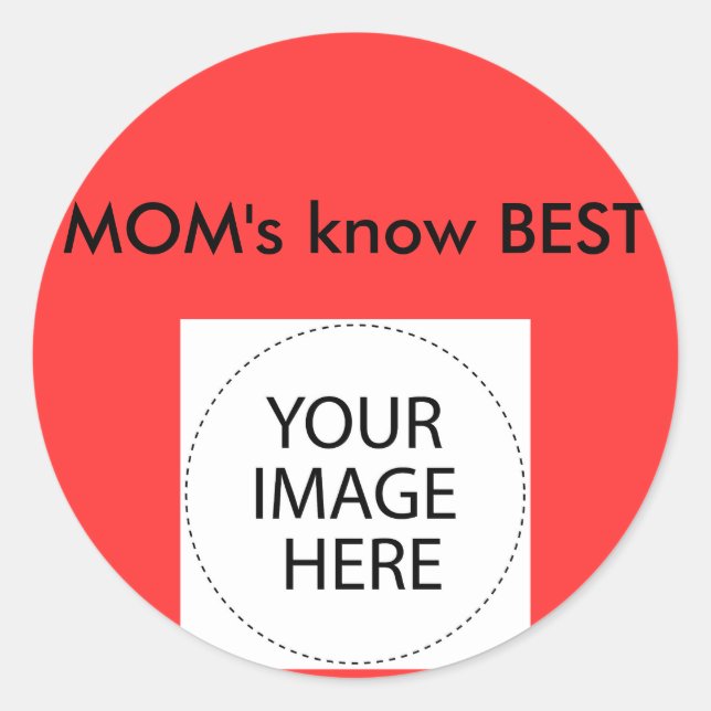 Rond Sticker Modèle Le MUSÉE Zazzle Cadeaux (Devant)