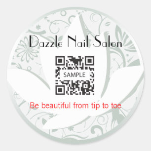 Rond Sticker Modèle Nail Salon