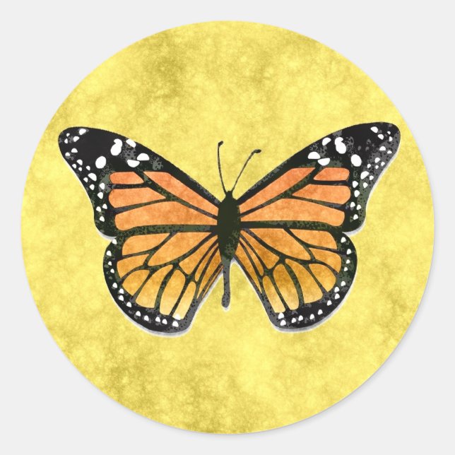 Rond Sticker MONARCH BUTTERFLY (Devant)