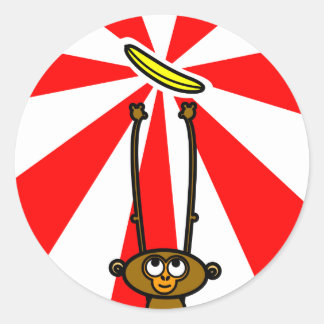 Rond Sticker MONKEY