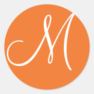 Rond Sticker Monogram Mariage Monogram