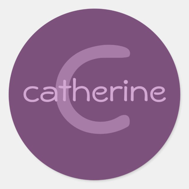 Rond Sticker Monogram & Name (Devant)