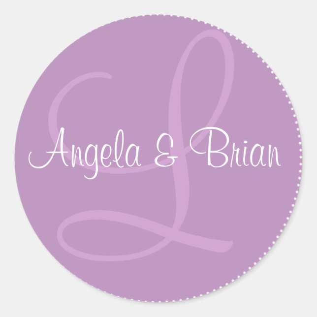 Rond Sticker Monogramme (Devant)