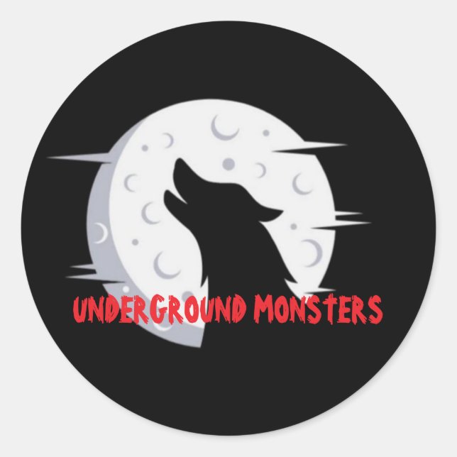 ROND STICKER MONSTERS SOUS-TERRE (Devant)
