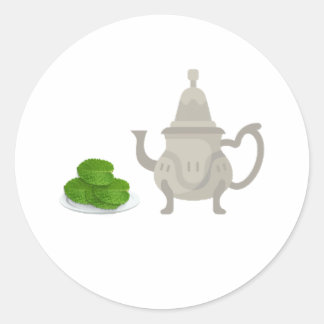 ROND STICKER MOROCCAN BERRAD OF TEA