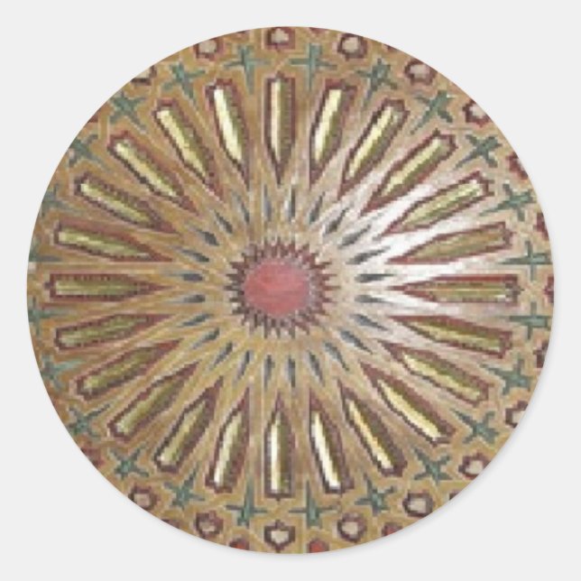 Rond Sticker Morrocon Beauté (Devant)