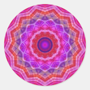 Rond Sticker Mosaic Kaleidoscope