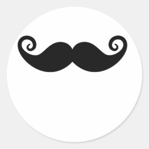 Rond Sticker Moustache