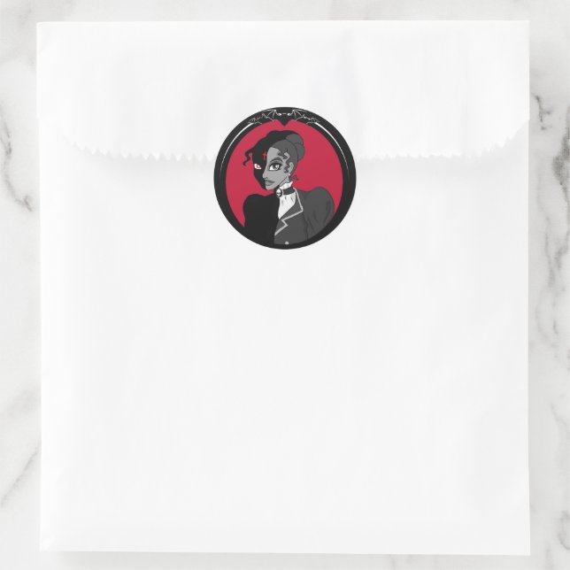Rond Sticker Myna Harker BRW (Sac)
