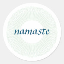Sticker Namaste Small Round