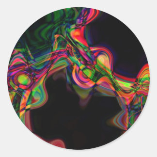 Rond Sticker Neon Dance II