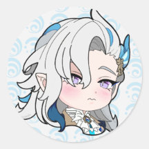 Sticker Neuvillette Chibi