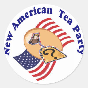Rond Sticker New American Tea Party