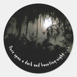 Rond Sticker nocturne foncé