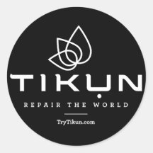 Sticker noir Tikun