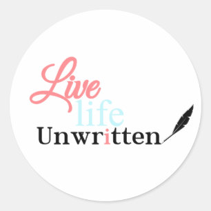 Rond Sticker non écrit Life Life Life
