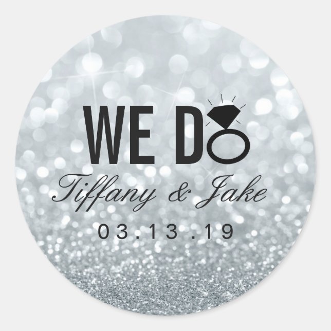 Rond Sticker - NOUS FAISONS Argent (Devant)