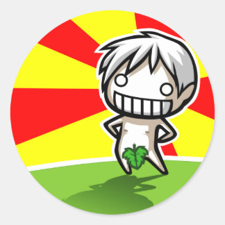 Rond Sticker Nudey Narugi Sunrise
