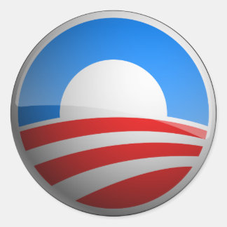 Rond Sticker Obama