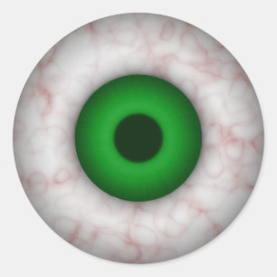 Rond Sticker oeil vert