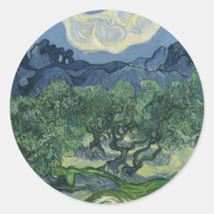 Rond Sticker Olive Trees