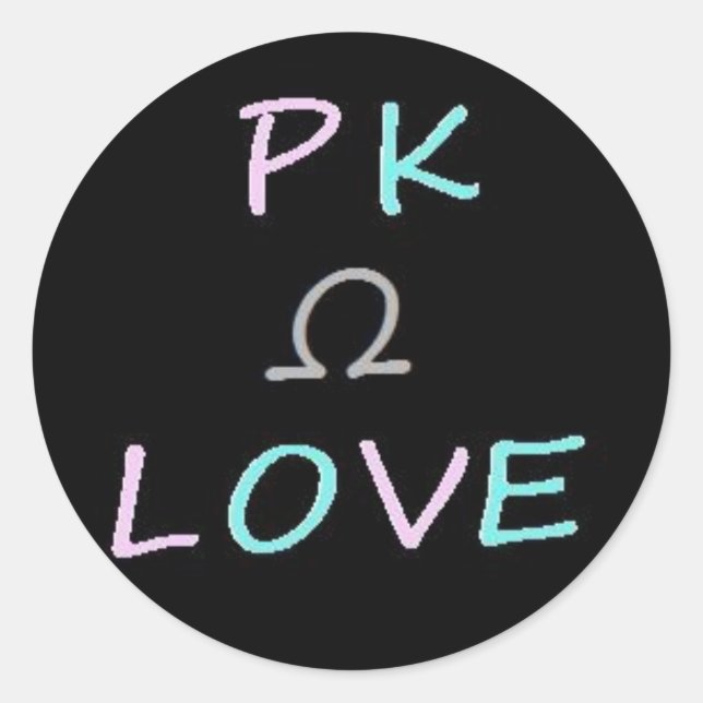 Rond Sticker Omega PK Love (Devant)
