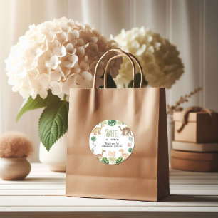 Rond Sticker One-a-Saurus 1er anniversaire