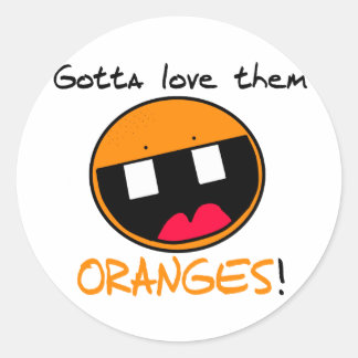 Rond Sticker Oranges